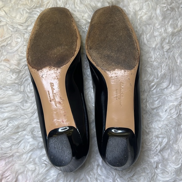 Salvatore Ferragamo Sanna Nero Nappa calp size 8.5 us - Picture 9 of 10
